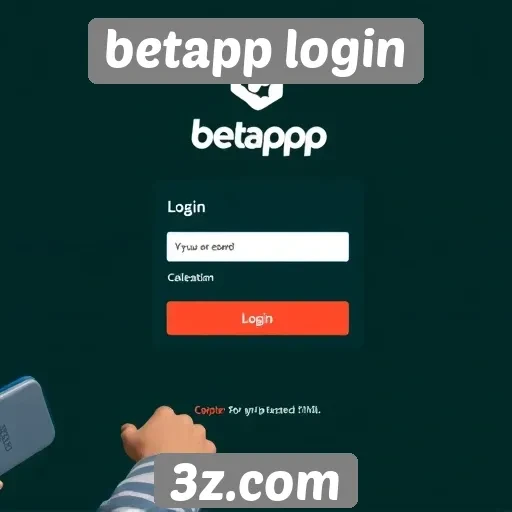 Acessibilidade do site betapp login para novos usuários